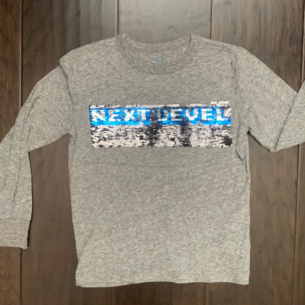 CrewCuts Gamer Long Sleeved Flip T-shirt Size 4-5